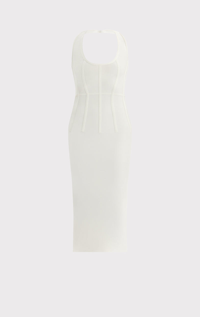 dion lee white pleated dress THE WILLA DRESS – HERVÉ LÉGER