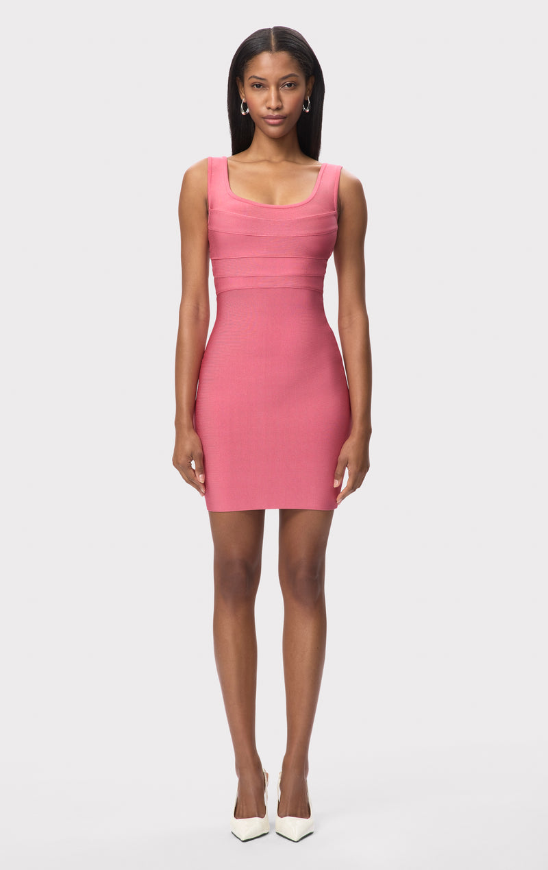 The Amara Dress - Bubblegum, XXS, by Herve Leger The Amara Dress - Bubblegum, XXS, by Herve Leger