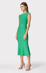 MILANO CAP SLEEVE MIDI DRESS