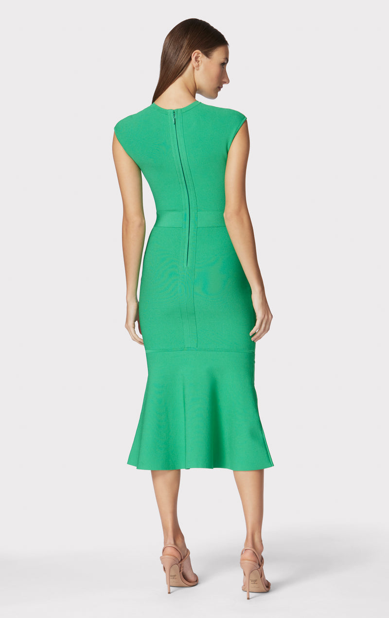 MILANO CAP SLEEVE MIDI DRESS