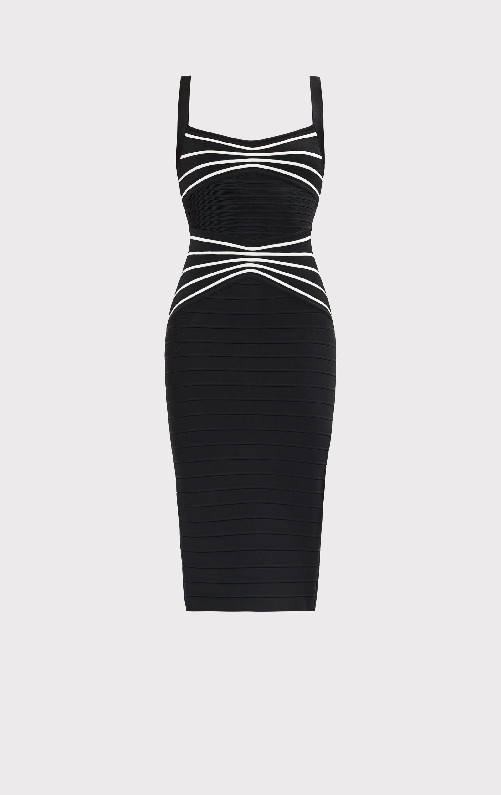 Herve Leger Women's The Dakota Dress - Black - Size L - Black Alabaster Herve Leger Women's The Dakota Dress - Black - Size L - Black Alabaster