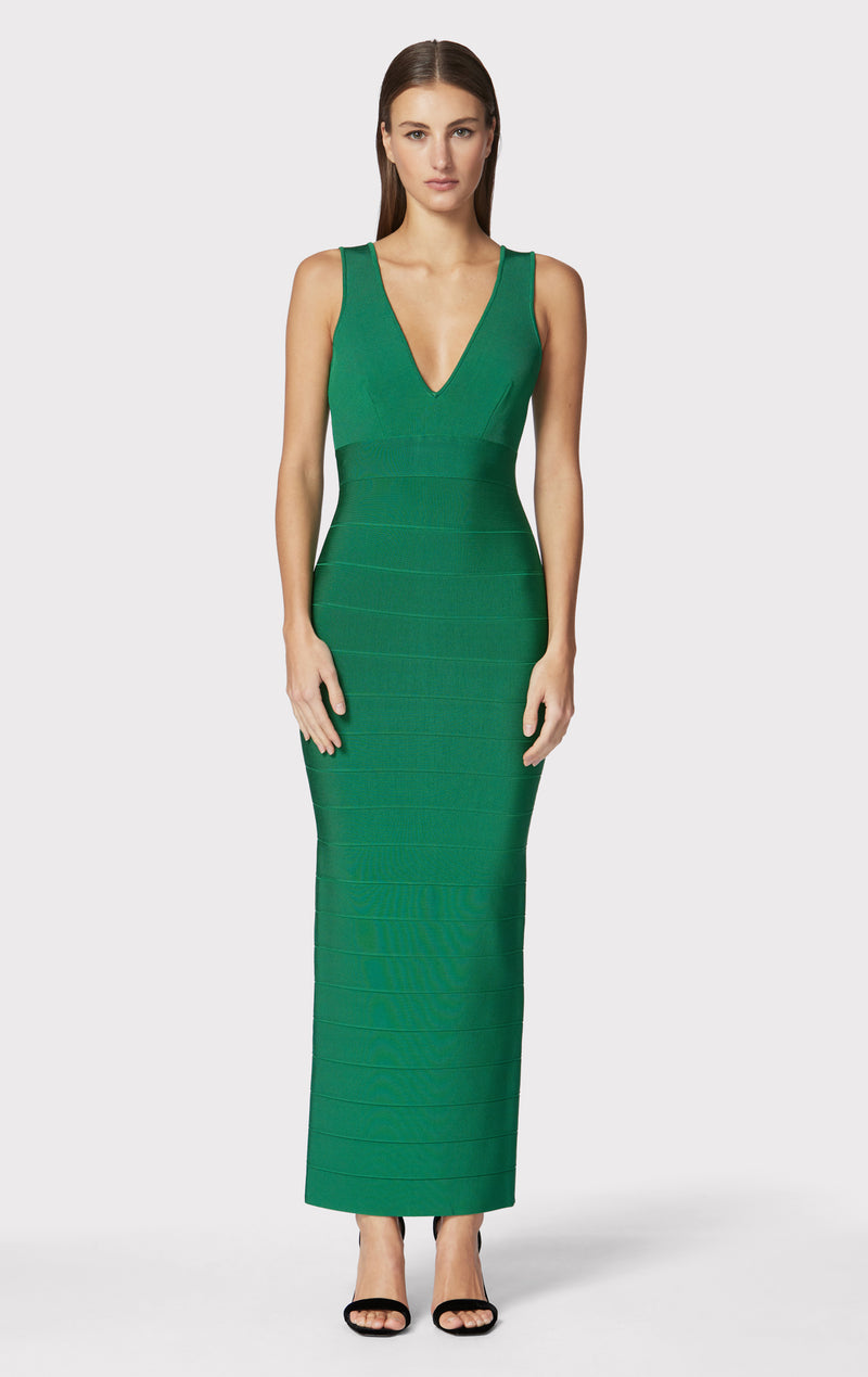 ICON PLUNGING V NECK GOWN