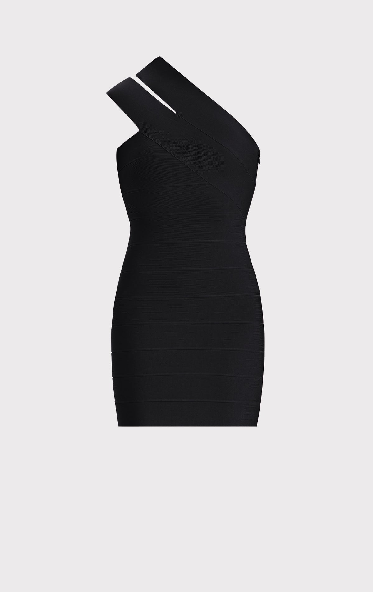 herve leger short sleeve dress ICON ONE SHOULDER MINI DRESS HERV LGER