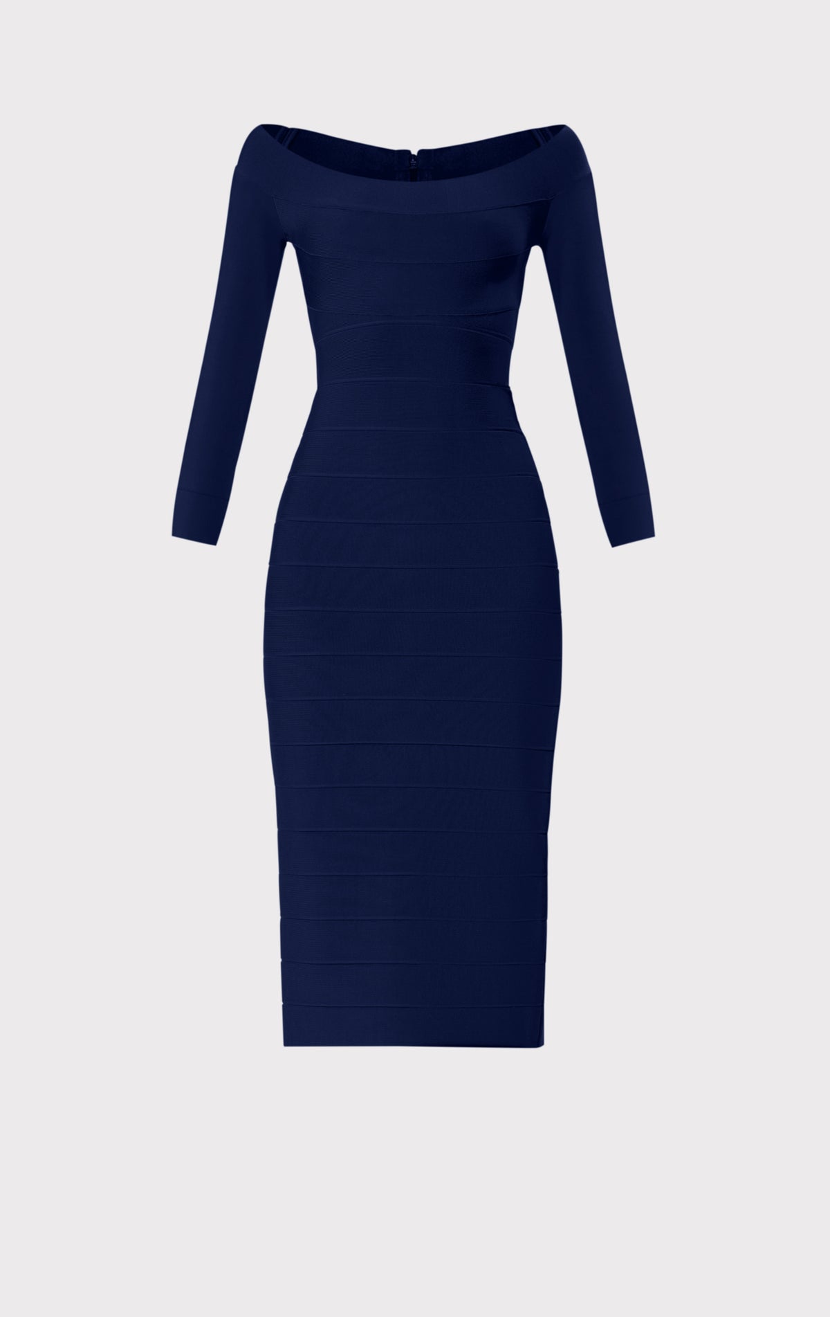 ICON SCOOP NECK MIDI DRESS – HERVÉ LÉGER