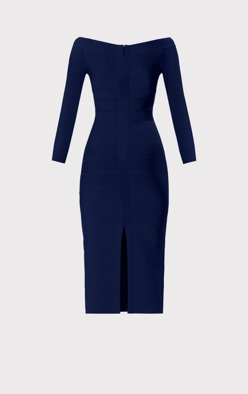 ICON SCOOP NECK MIDI DRESS HERV LGER ICON SCOOP NECK MIDI DRESS HERV LGER