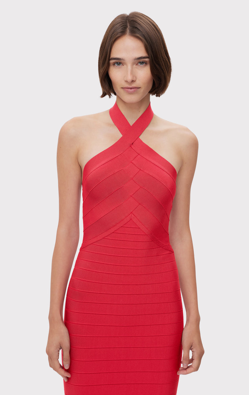 ICON BANDAGE HALTER GOWN