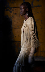 ICON METALLIC FRINGE CAPE