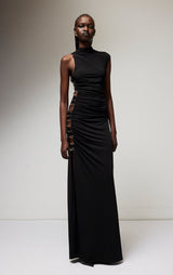 RUCHED JERSEY GOWN