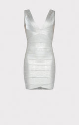 DEEP V BANDAGE DRESS