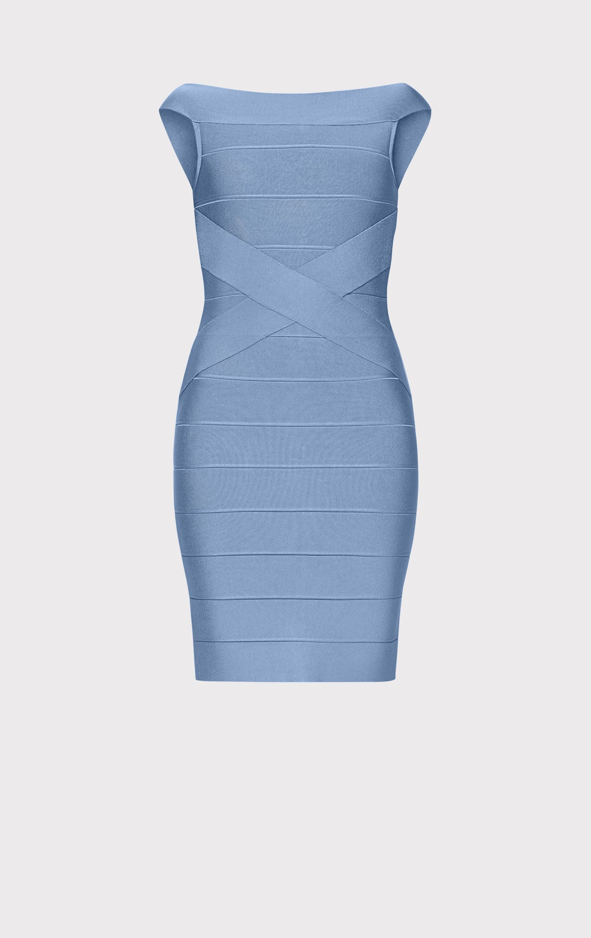 HERVE LEGER ボディコンシャス　ドレス　古着　used エルベ レジェ BATEAU CRISS CROSS WAIST BANDAGE DRESS – HERVÉ LÉGER