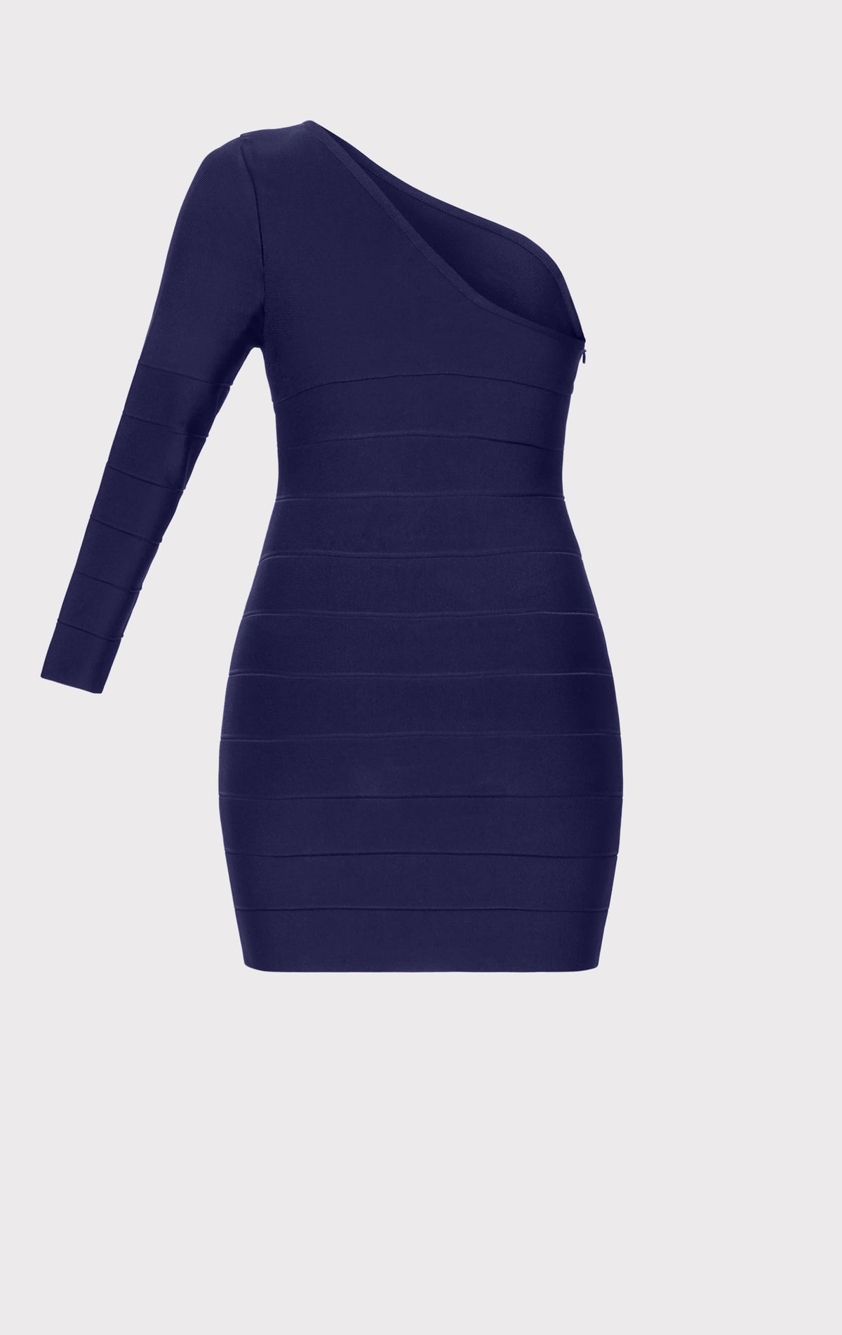 ASYMMETRICAL L/S MINI DRESS – HERVÉ LÉGER