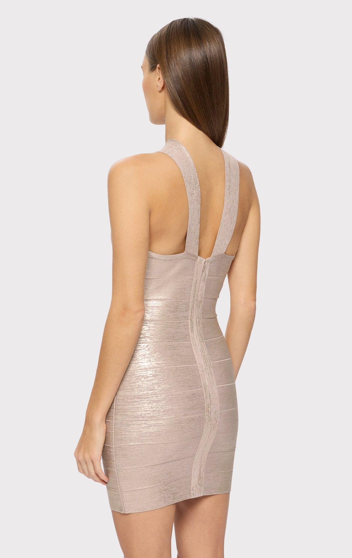 herve leger sequin bandage dress HERVE LEGER black SEQUINS CRISS CROSS Sleeveless BANDAGE BODYCON Dress S at 1stDibs