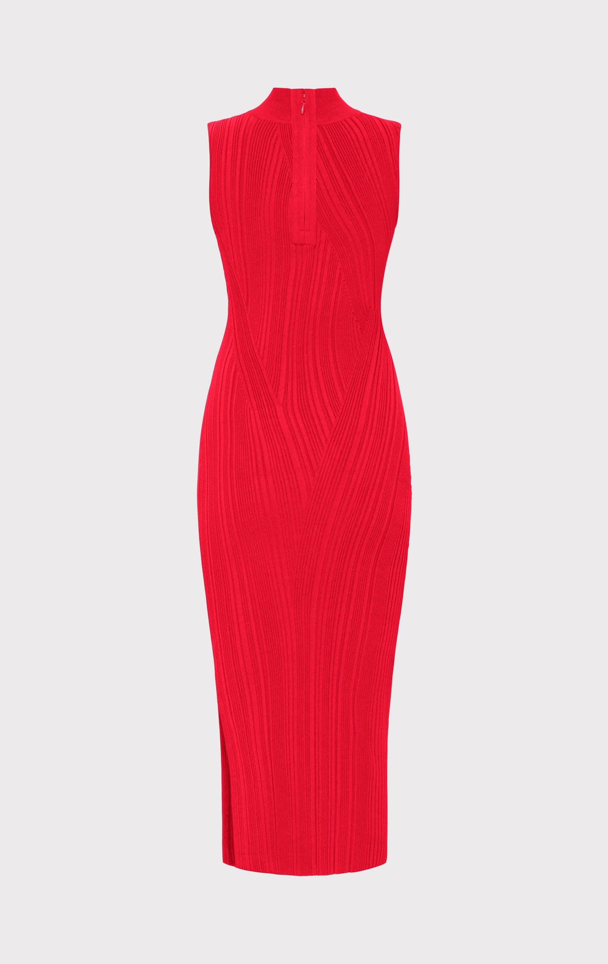 RIB KNIT SLEEVELESS TURTLENECK DRESS – HERVÉ LÉGER