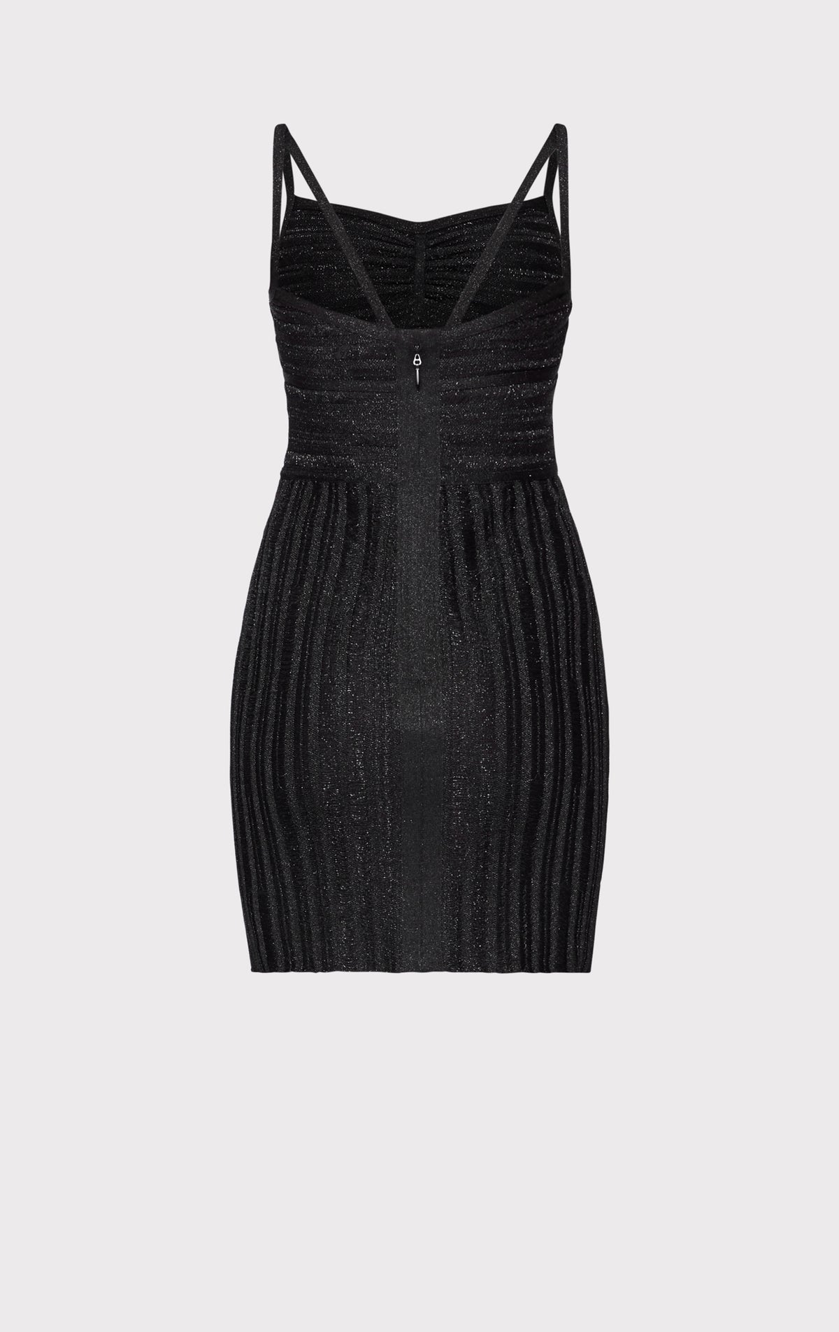 black strappy lace velvet insert bodycon dress LUREX EYELASH SWEETHEART – HERVÉ LÉGER Color:Red/Navy This versatile piece transitions low_heels Zara Embroidered Dress, Sky