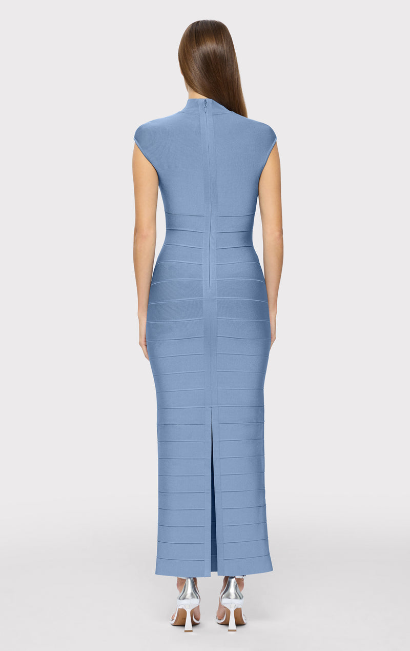 CAP SLEEVE CUT-OUT GOWN – HERVÉ LÉGER CAP SLEEVE CUT-OUT GOWN – HERVÉ LÉGER