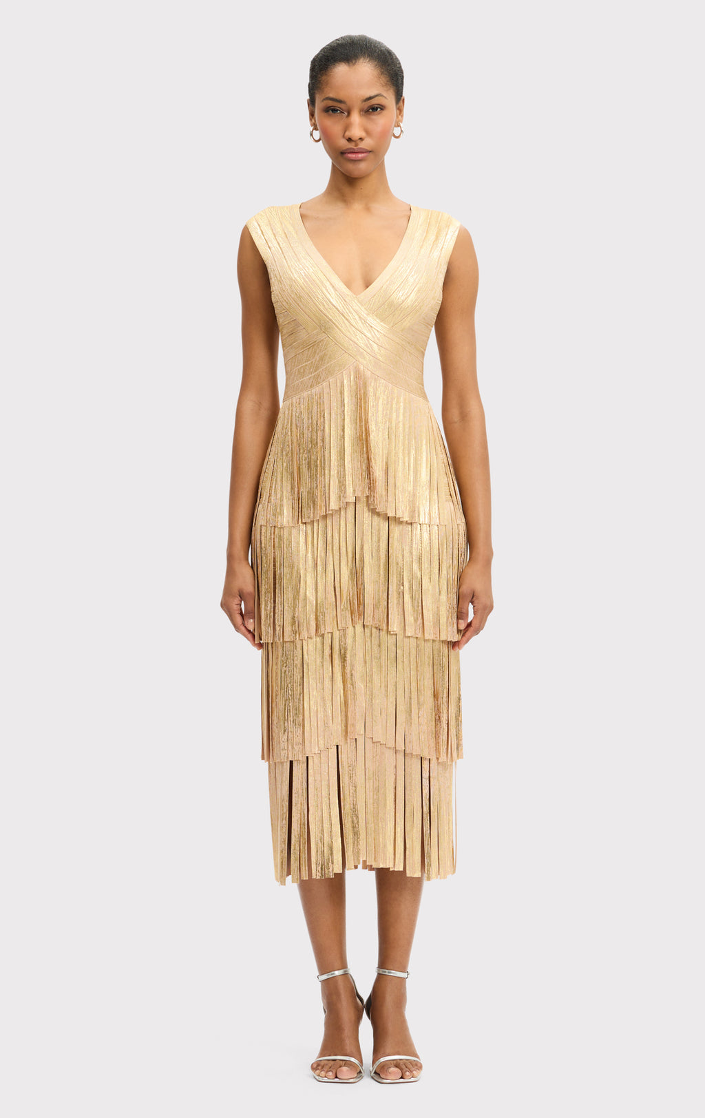 slim fit dress slacks SOLD Loris Azzaro Couture Gold Chain Fringe Collar Black Maxi Dress 19 –  Palm Beach Vintage main image 1