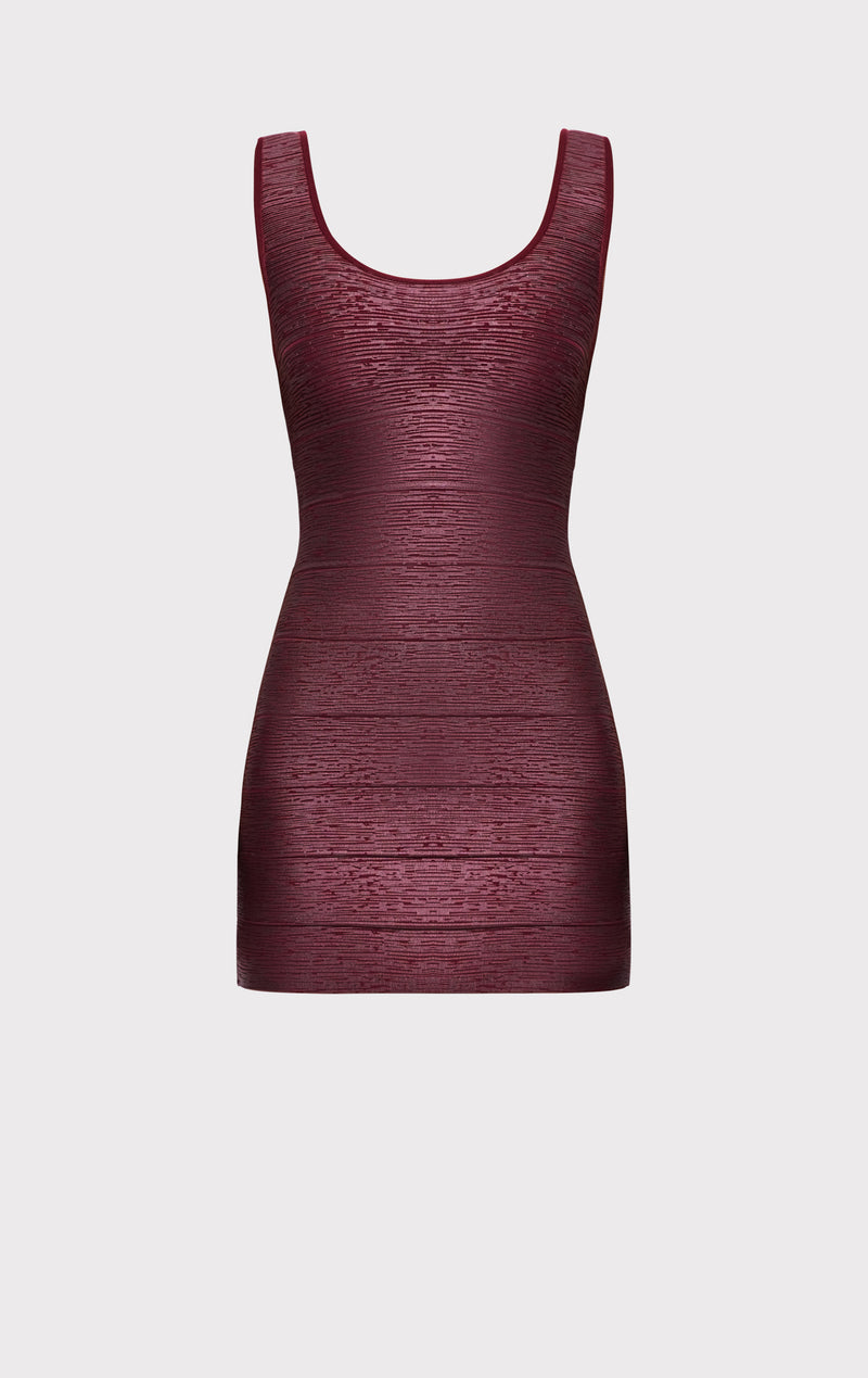 herve leger metallic coated bandage dress HERV LGER Metallic coated bandage mini dress