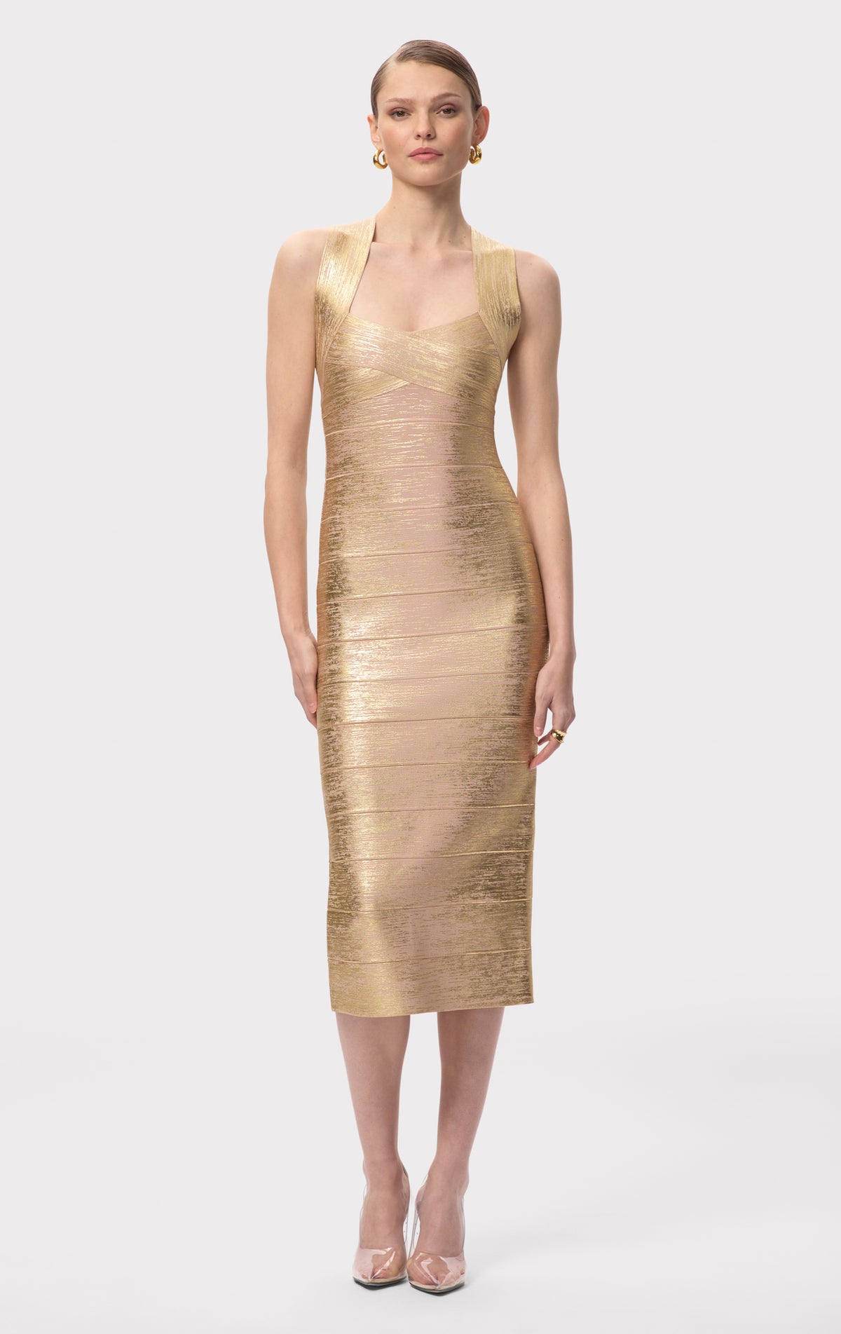THE METALLIC SANDRA DRESS HERV LGER THE METALLIC SANDRA DRESS HERV LGER