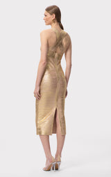 THE METALLIC SANDRA DRESS