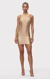 THE METALLIC LOUISA DRESS