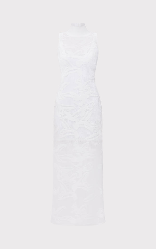 SHEER JACQUARD GOWN