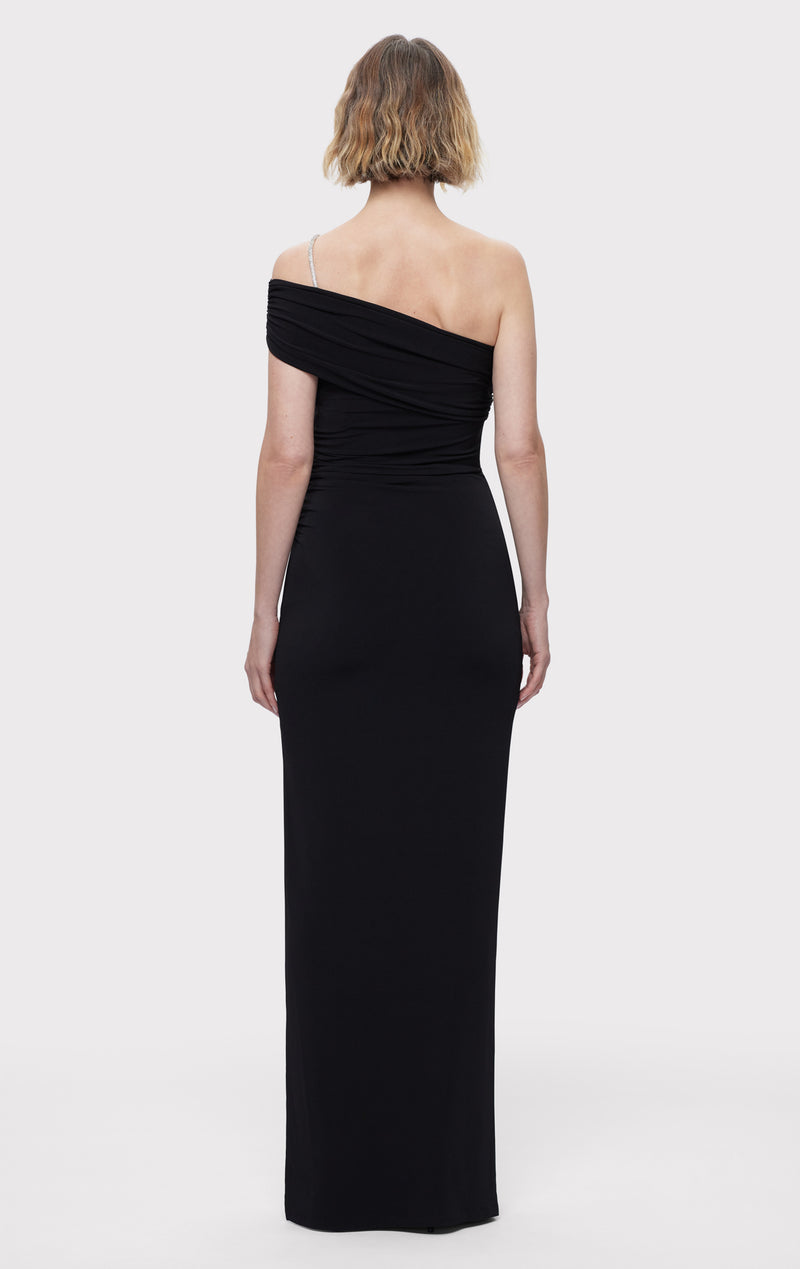 Herve Leger Women's The Olivia Crystal Trim Gown - Black - Size S Herve Leger Women's The Olivia Crystal Trim Gown - Black - Size S