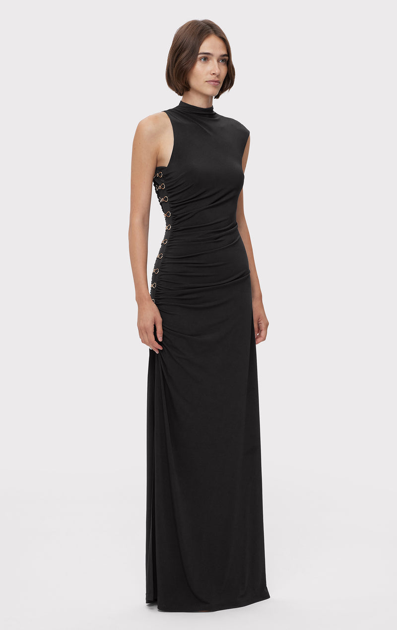 RUCHED JERSEY GOWN