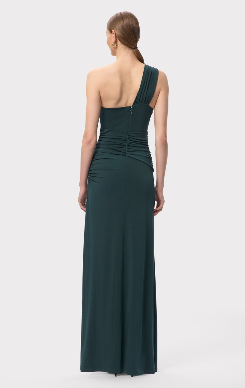 dress the population green lace aurora dress Aurora Gown Green
