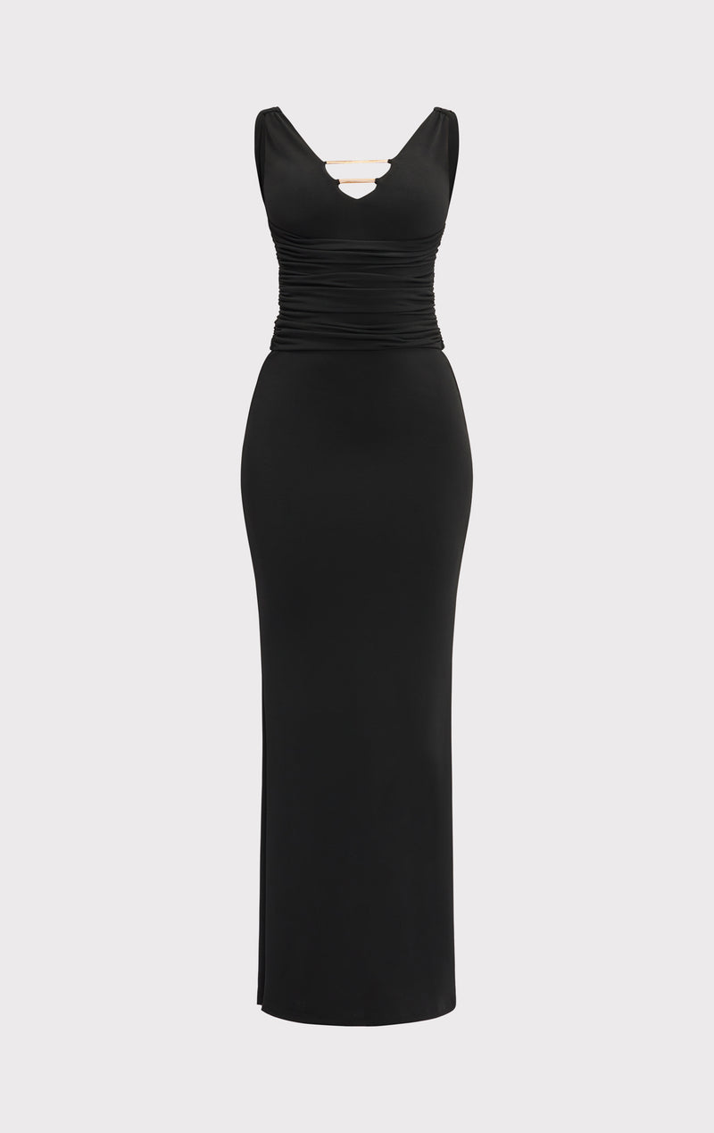 paulina black bodycon midi dress THE GOWN – HERVÉ LÉGER adhesive bra WARDROBE Royal Blue Mini Dress Buckle Color:Brass