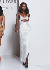 HERVÉ LÉGER X LAW ROACH Draped Cutout Gown