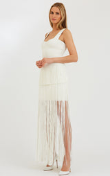 FRINGE OTTOMAN SWEETHEART GOWN