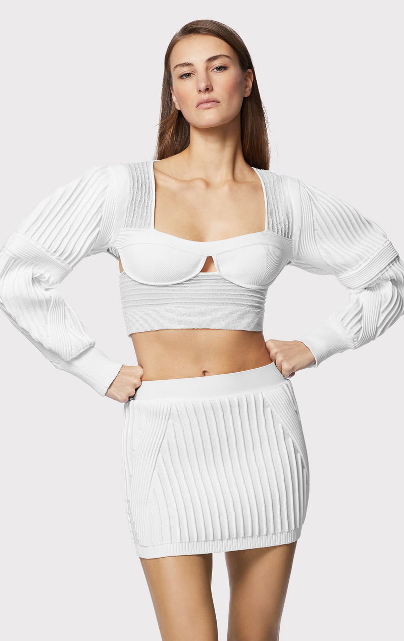 OTTOMAN LOW RISE MINI SKIRT