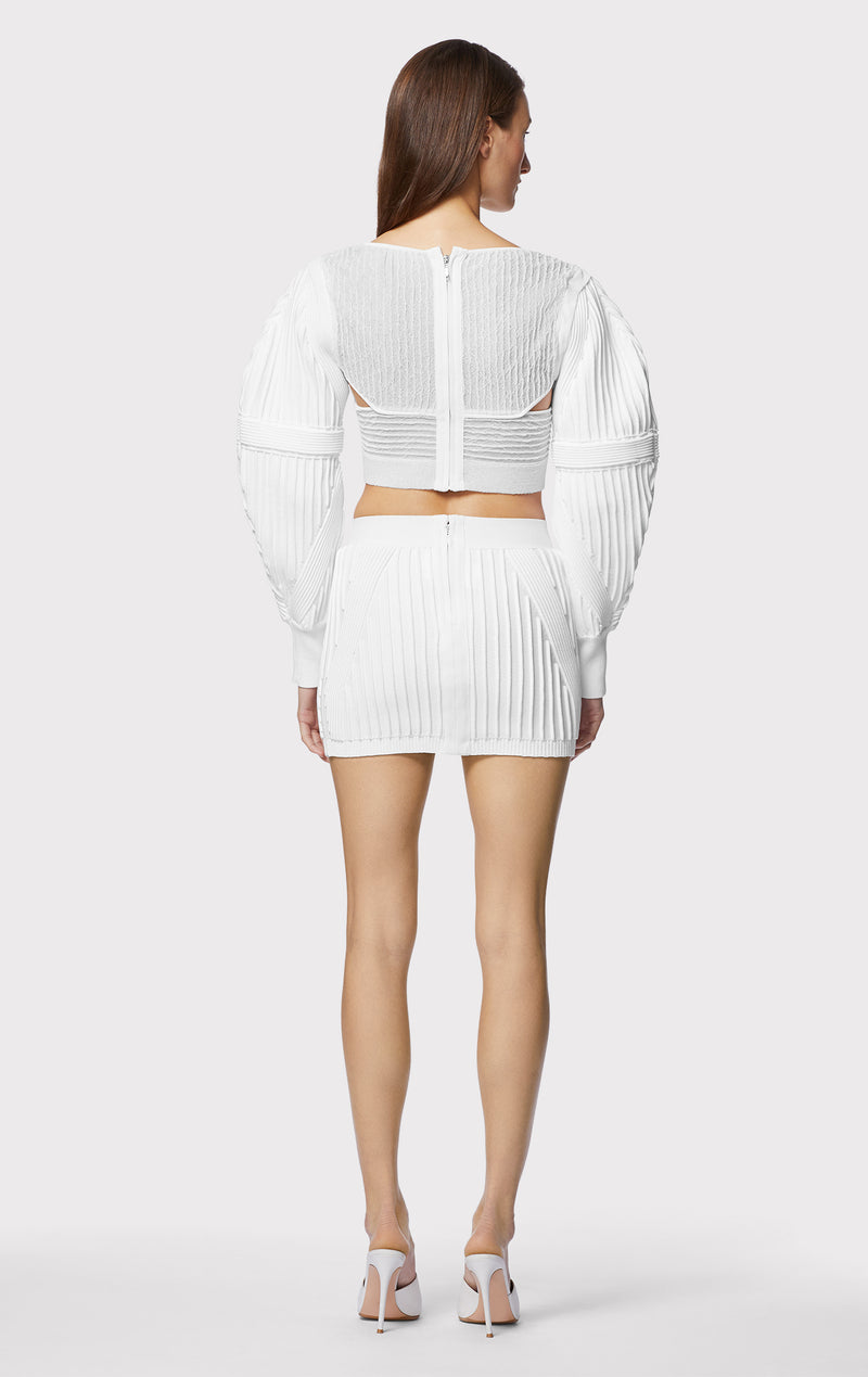 OTTOMAN LOW RISE MINI SKIRT