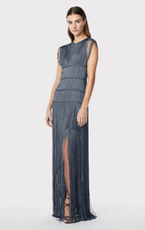 BANDED FRINGE GOWN