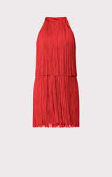 Tiered Fringe Mini Dress