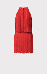 Tiered Fringe Mini Dress