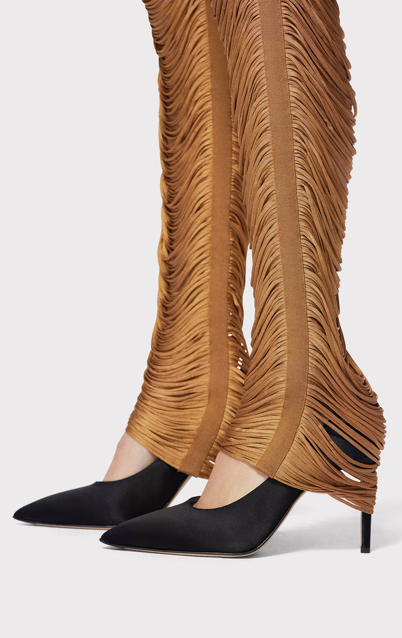 STRAPPY FRINGE BANDEAU JUMPSUIT