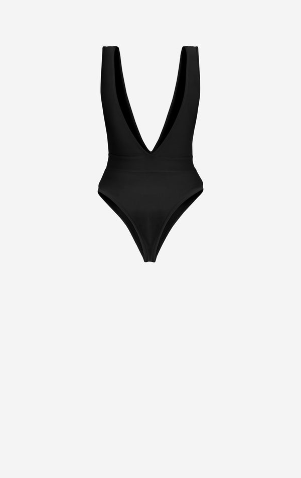 plunge knit bodysuit