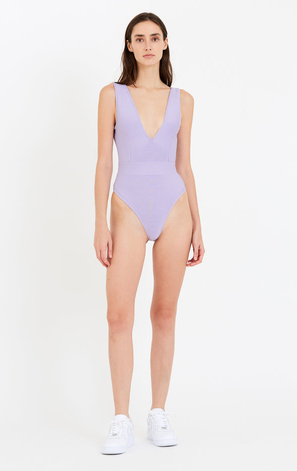 plunge knit bodysuit