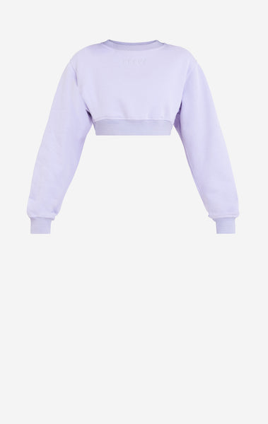 cropped logo sweatshirt