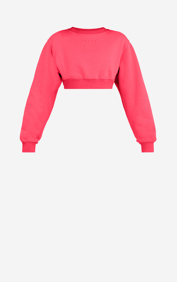 cropped logo sweatshirt