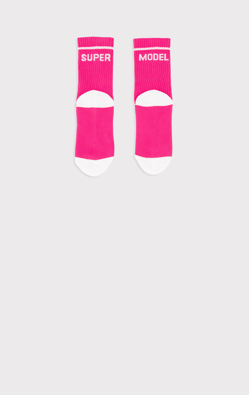 SUPERMODEL LOGO CREW SOCKS