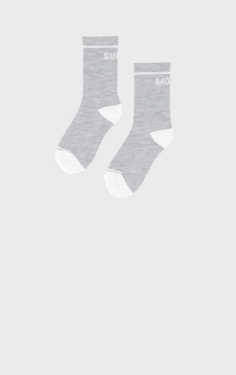 SUPERMODEL LOGO CREW SOCKS