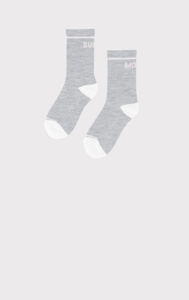 SUPERMODEL LOGO CREW SOCKS