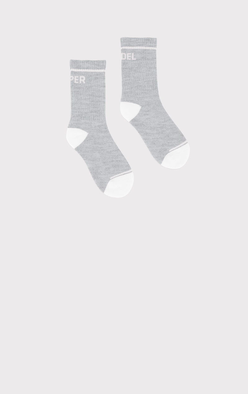 SUPERMODEL LOGO CREW SOCKS
