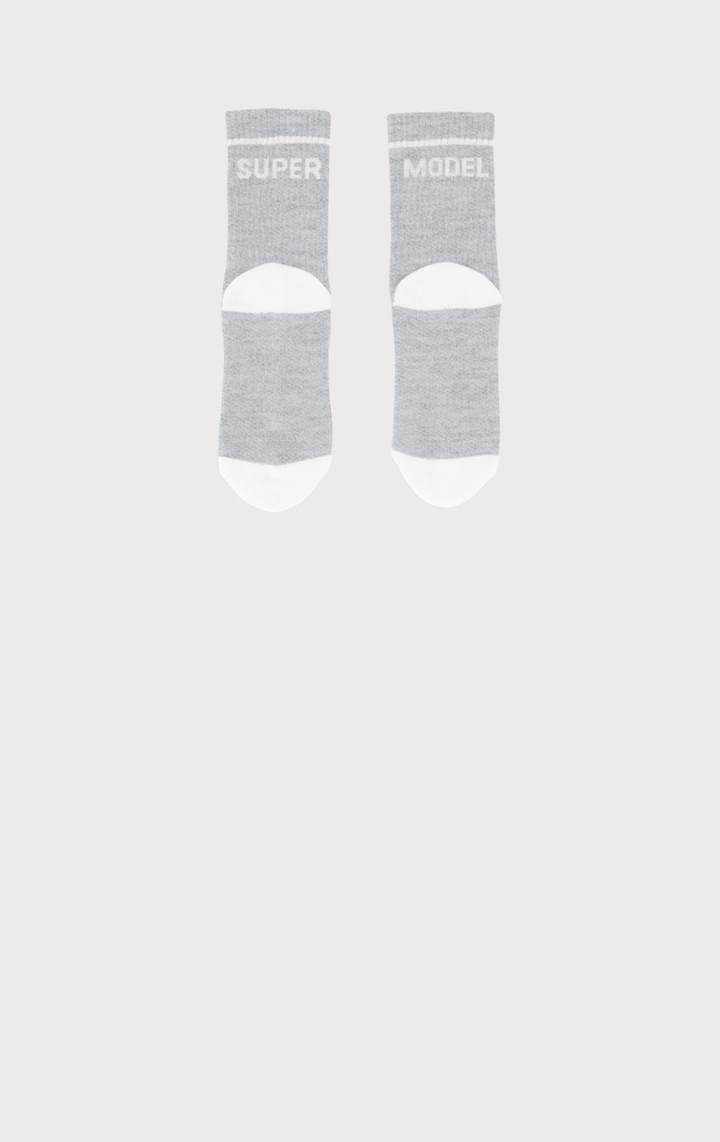 SUPERMODEL LOGO CREW SOCKS