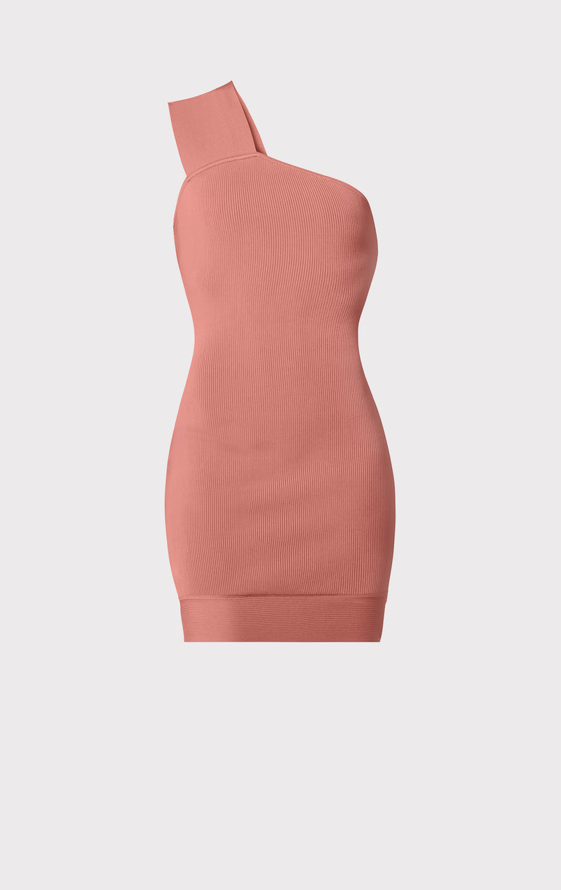 ASYMMETRICAL STRAP DRESS