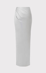 HERVÉ LÉGER X LAW ROACH Draped Asymmetrical Maxi Skirt