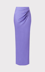 DRAPED ASYMMETRICAL MAXI SKIRT