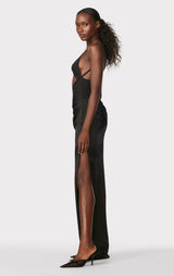 HERVÉ LÉGER X LAW ROACH Draped Cutout Gown